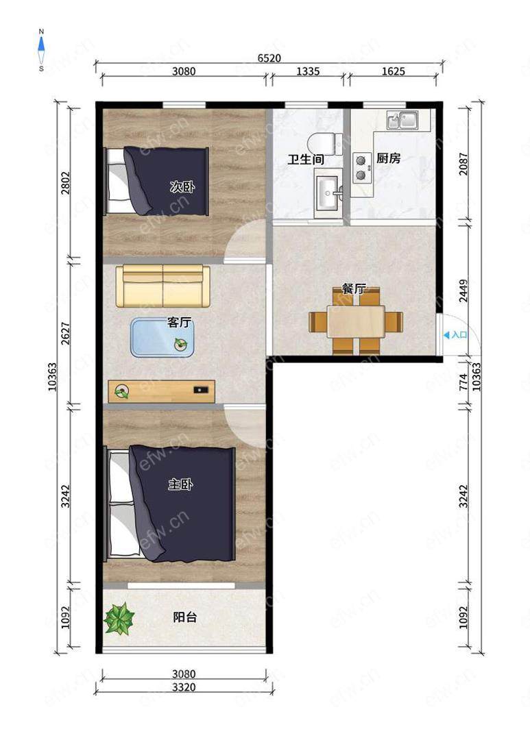 稀缺2房豪装拎包即住,惠峰新村尽享优雅品质,多重阳台+飘窗