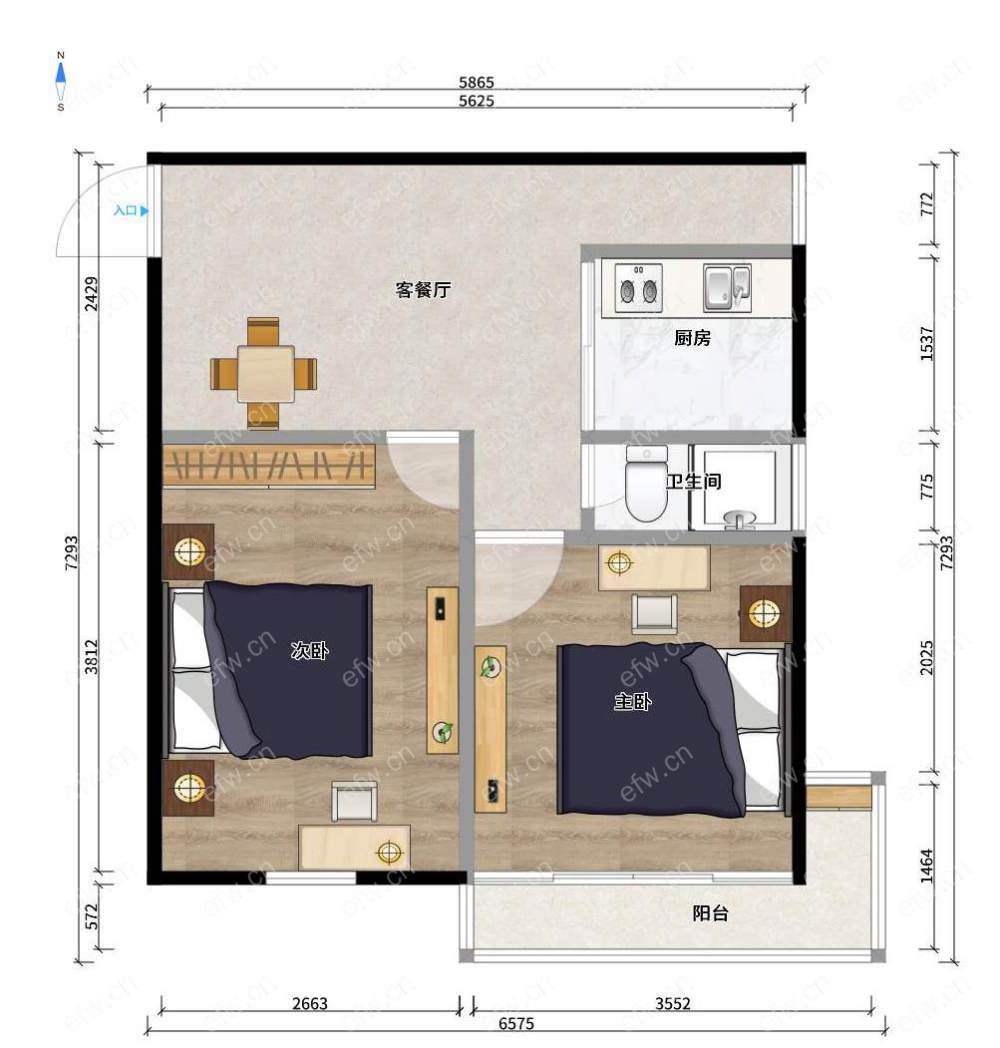 满五精装修拎包入住两房