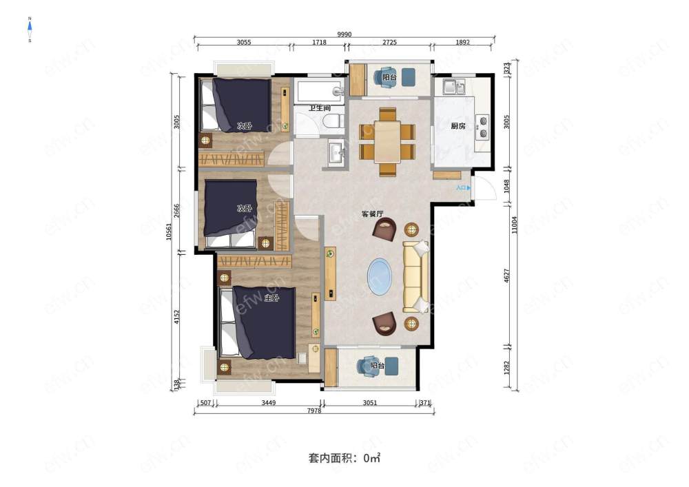 瑞城精装三房交通便利 板楼 临地铁 小区新 医疗配套成熟