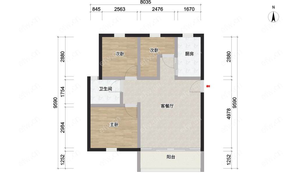 绿地世纪城四期(200-230） 2室2厅