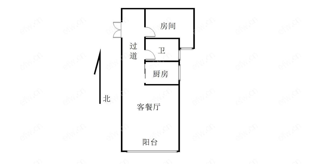 西水东   1室1厅，包物业