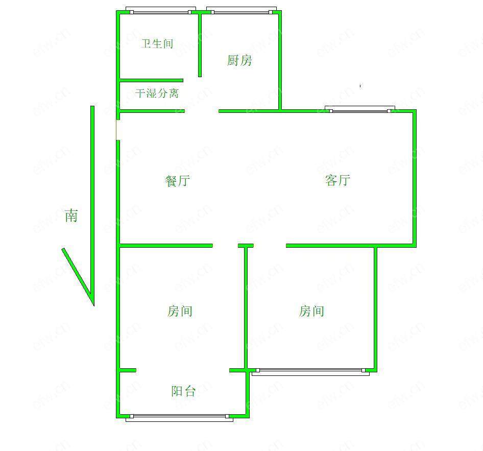 凤翔馨城简装两房