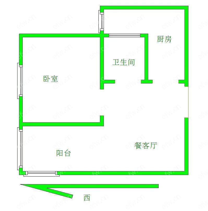 富城湾 1室1厅