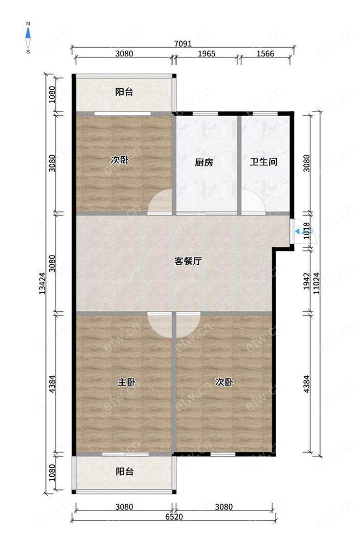 金球新村位置好，环境优雅，112.00平米精装3房