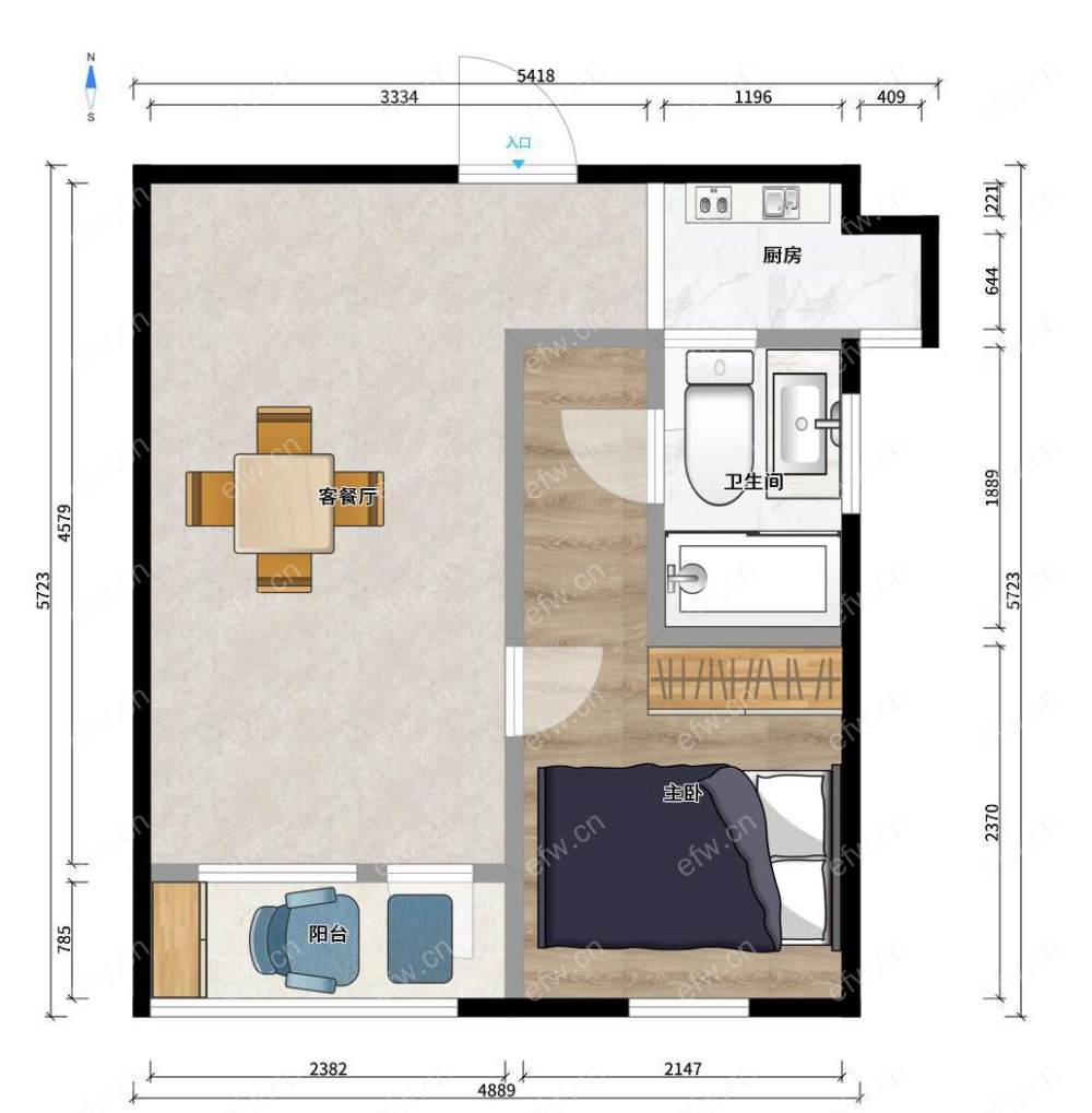 婚装 基本未住 恒温房 朗诗未来之家 1室2厅 拎包入住家具全留