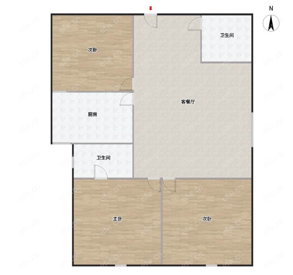 明珠大厦精装3房，家具家电全，通透户型，朝阳地铁口，崇宁路可用