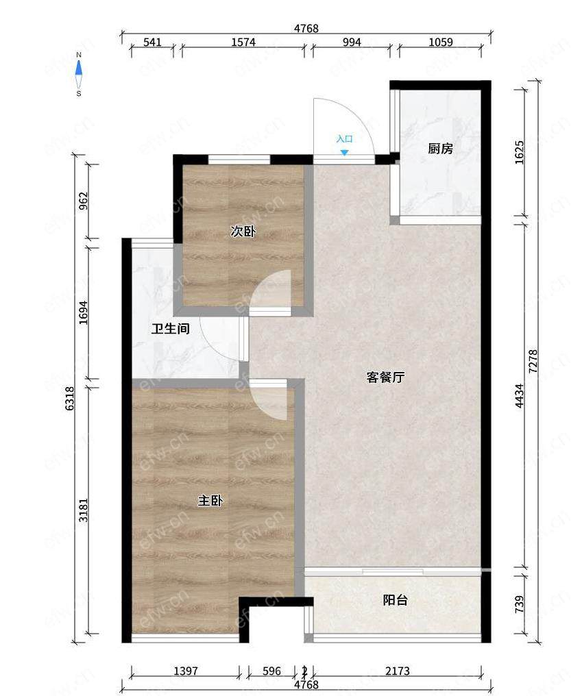 金科世界城C区 2室2厅