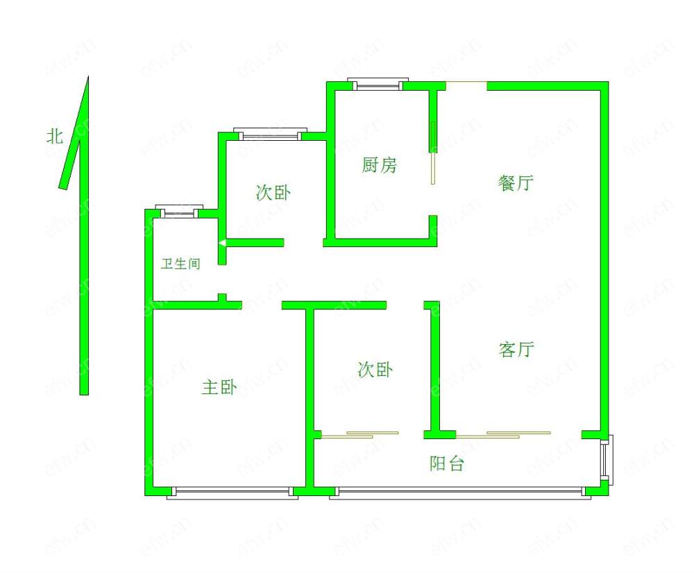 精装修从未入住精品三房