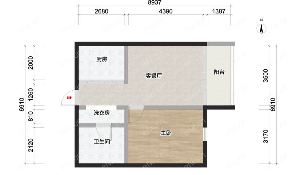 近地铁毛坯房