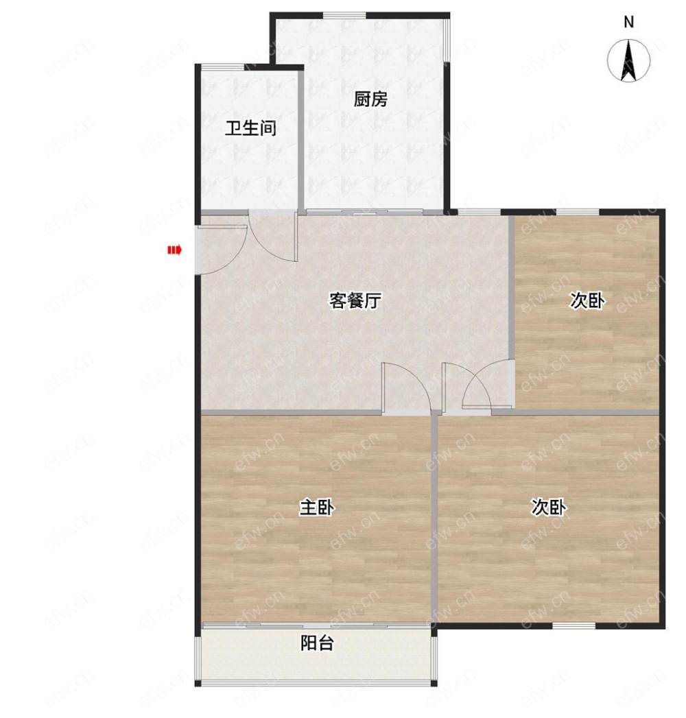 绿塔路 3室1厅