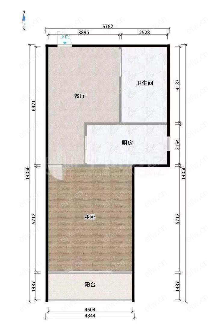 五爱家园 一室一厅 总价110  房东诚售