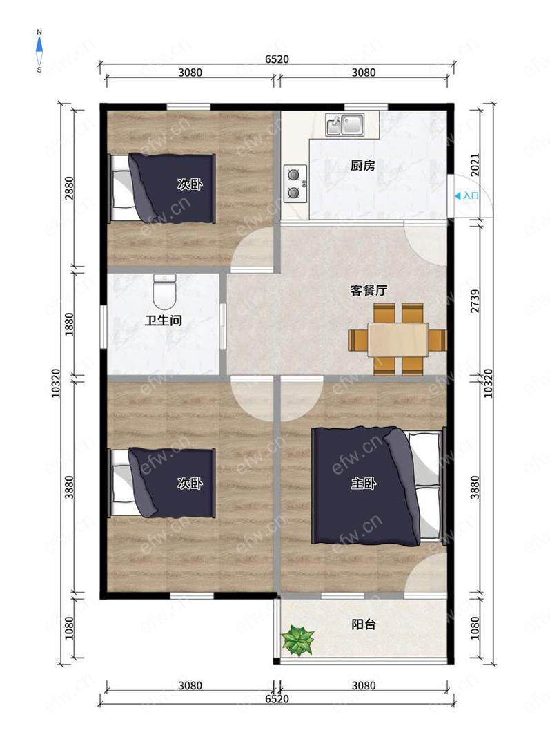 小学旁边大3房