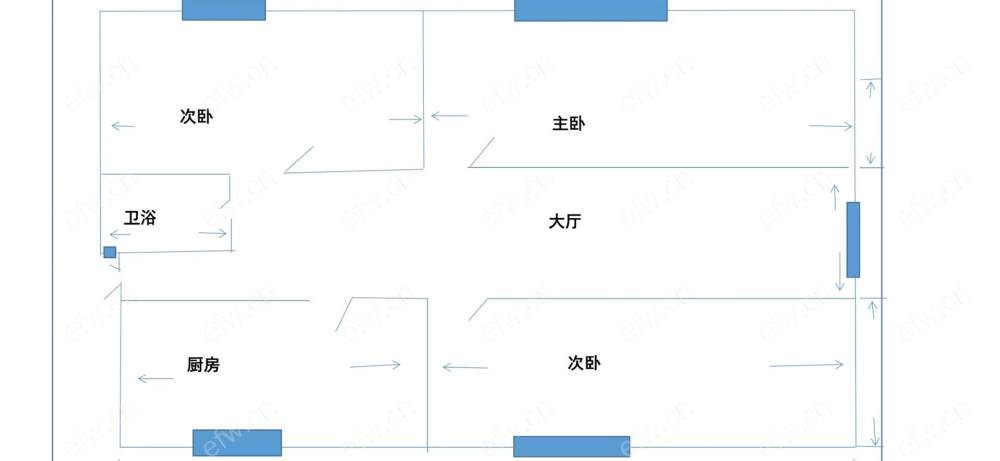 迎宾小区 3室1厅