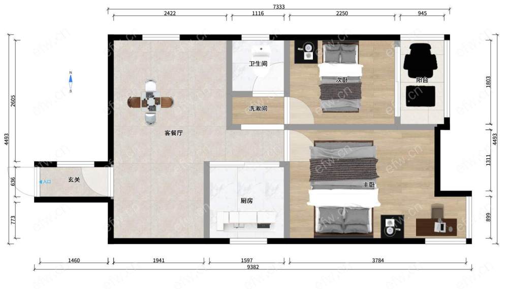 瑞星家园(东区1-33) 2室2厅 诚心出售