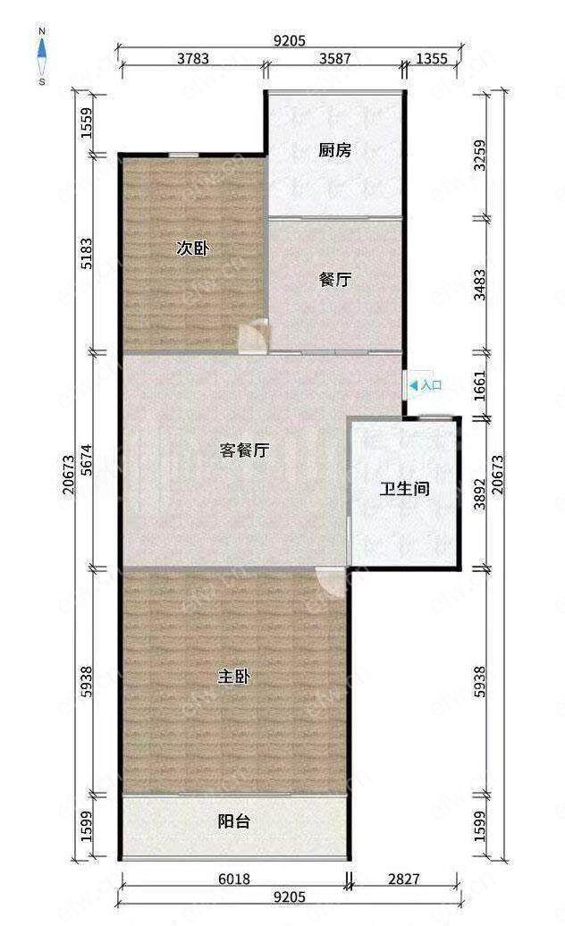 通德桥  锡山新村 2室2厅