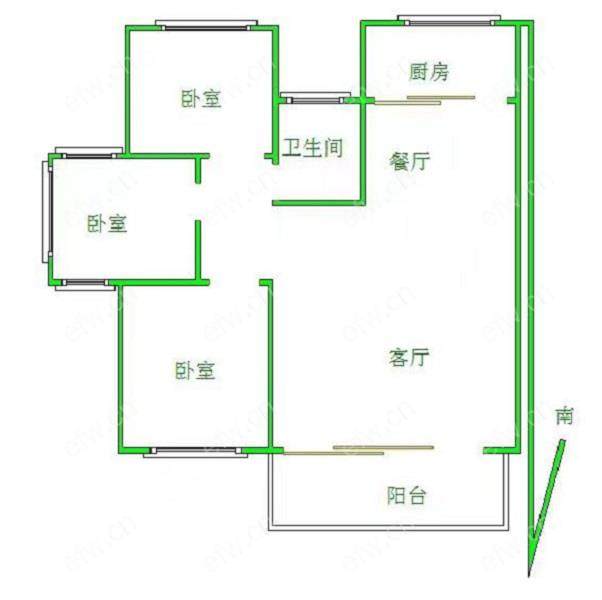 精装修，三房二厅，盛世家园