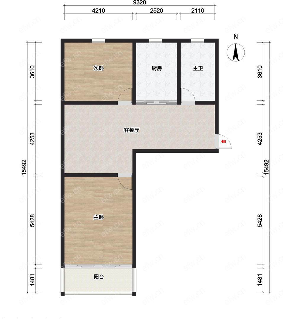 五河新村 2室1厅 精装修