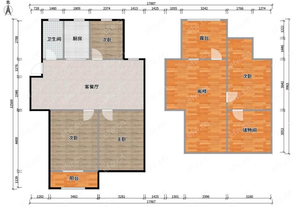 精装修三室两厅地铁口