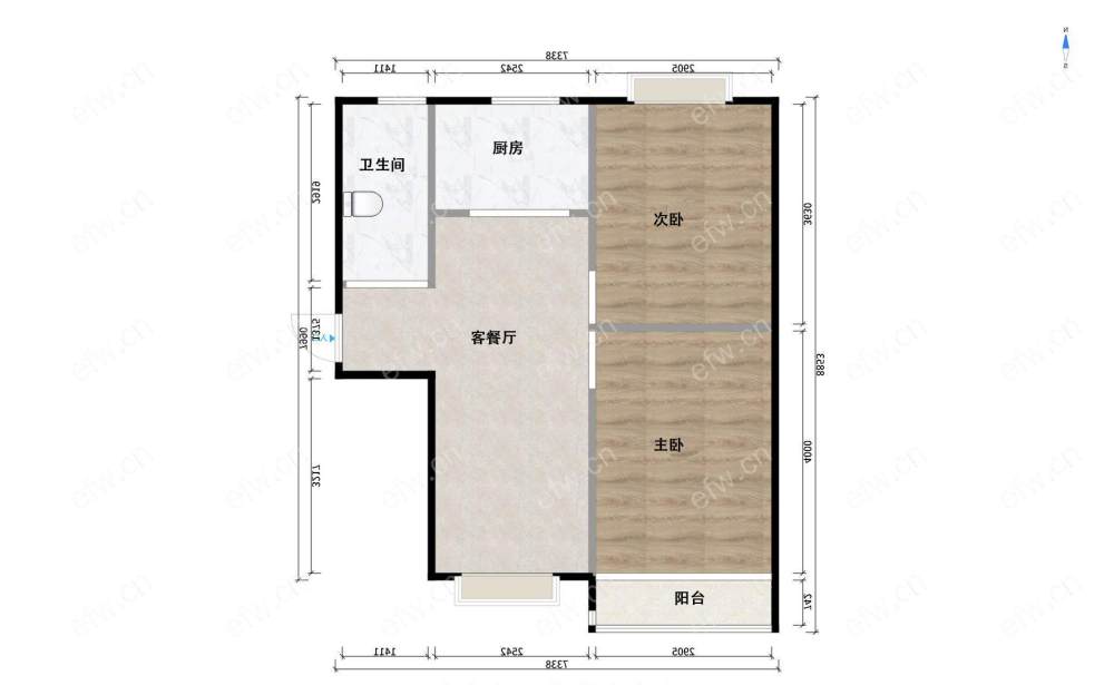 毛坯新空房 位置好 采光好