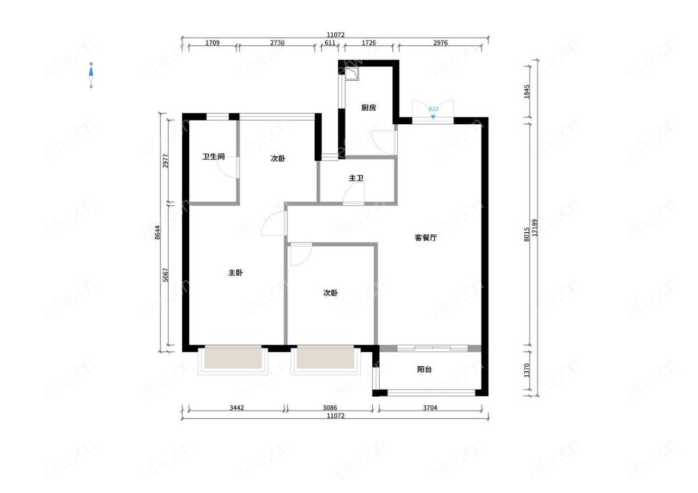 蓝光雍锦园 3室2卫，诚心出售