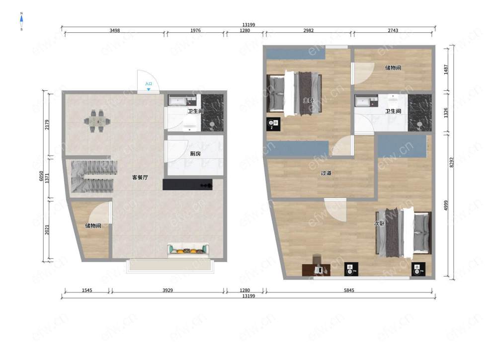 复式楼上楼下有160平左右,房东自住精装房,办公住家都可以.