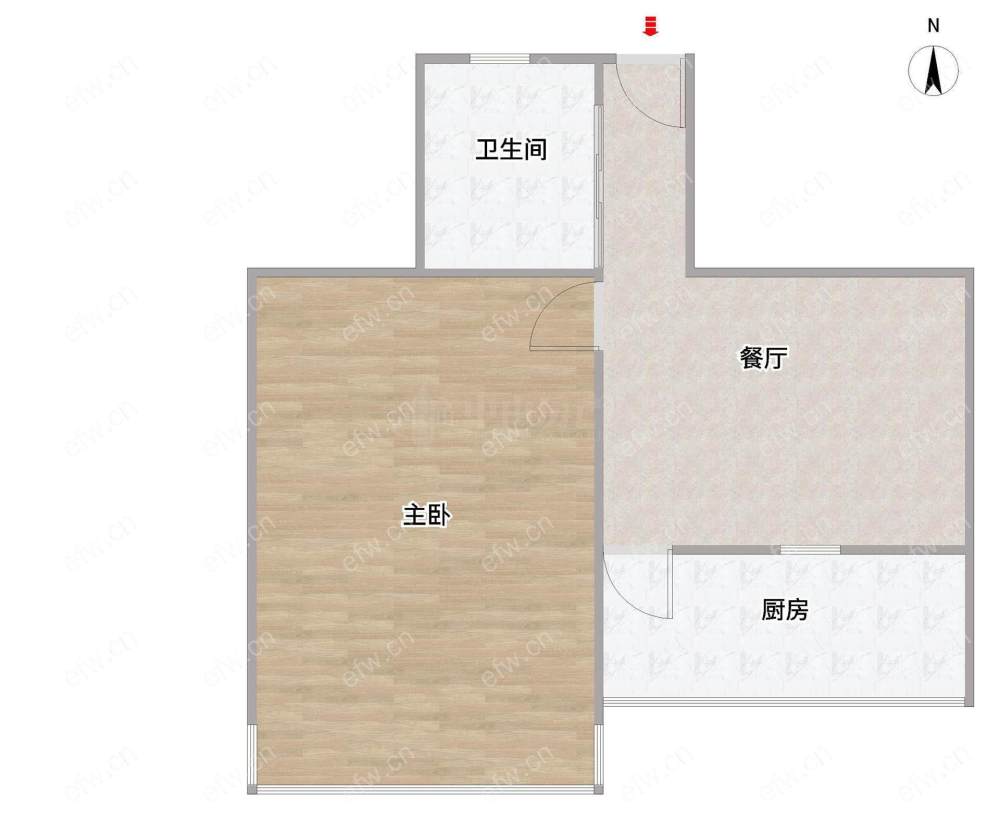 连元街，铸冶巷小户型清爽装修   可用