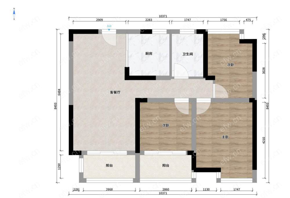 吉宝凌云峰阁 3室2厅