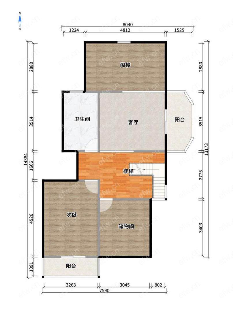 惠泉花园 4室2厅 顶复 精装