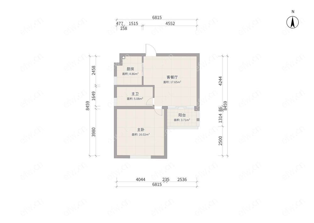 东风家园 1室1厅 出售