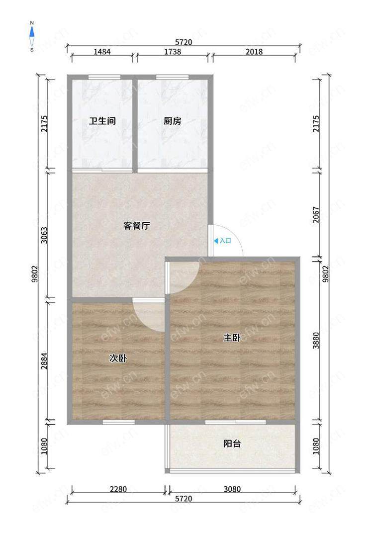 盛岸二村 精装二房 家电家具齐全 周边商圈成熟 交通出入方便