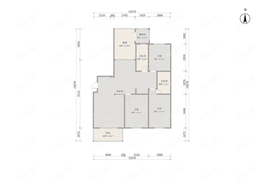 和睦家园 3室2厅