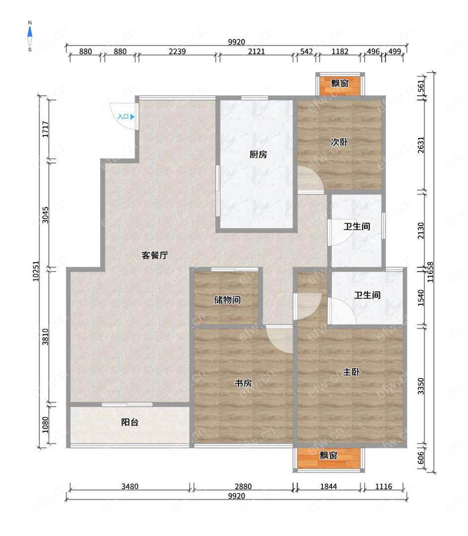 惠山雅苑3房2厅1卫