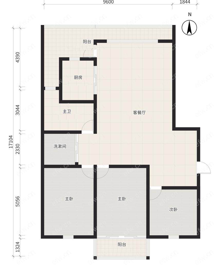 凤翔苑 3室2厅  中装 租客配合看房