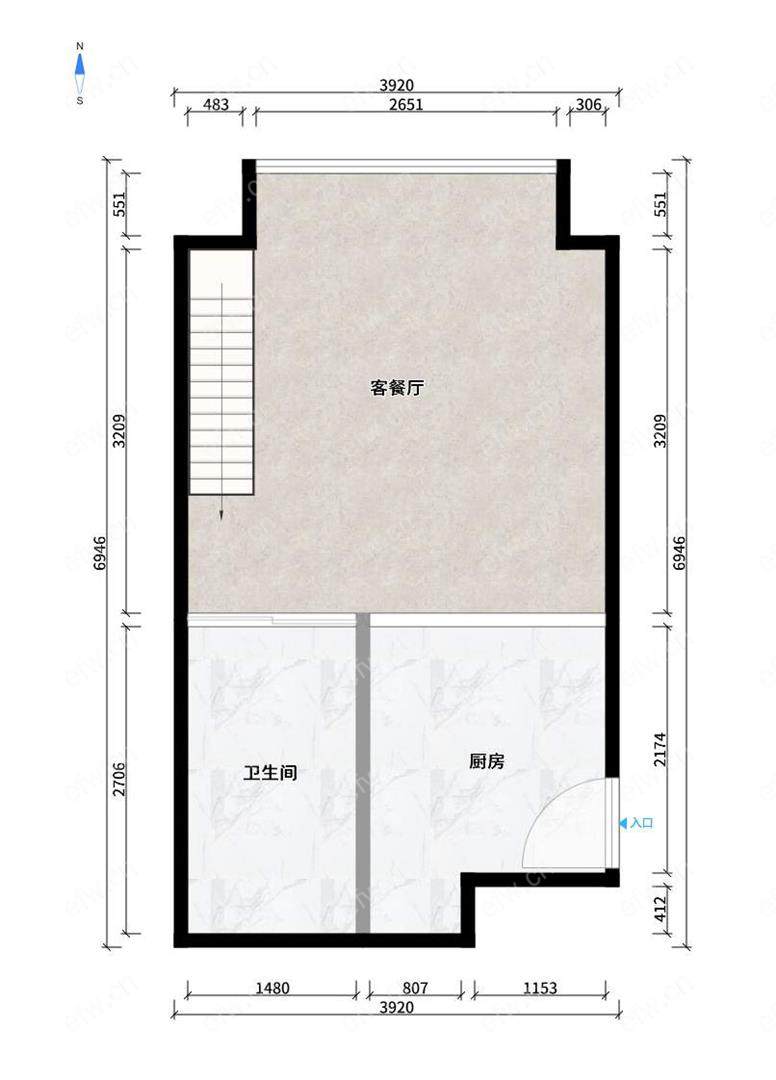 港龙城市商业广场 难得一见的精装小户型,