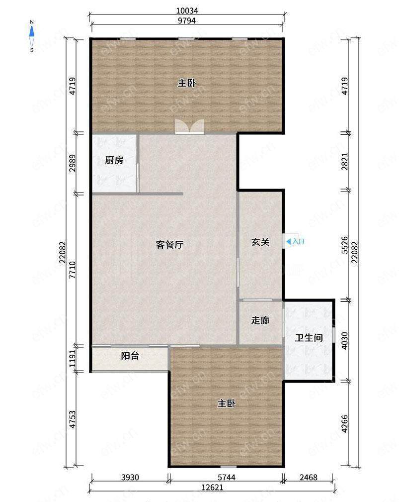 金鼎广场(人民中路118) 3室2厅