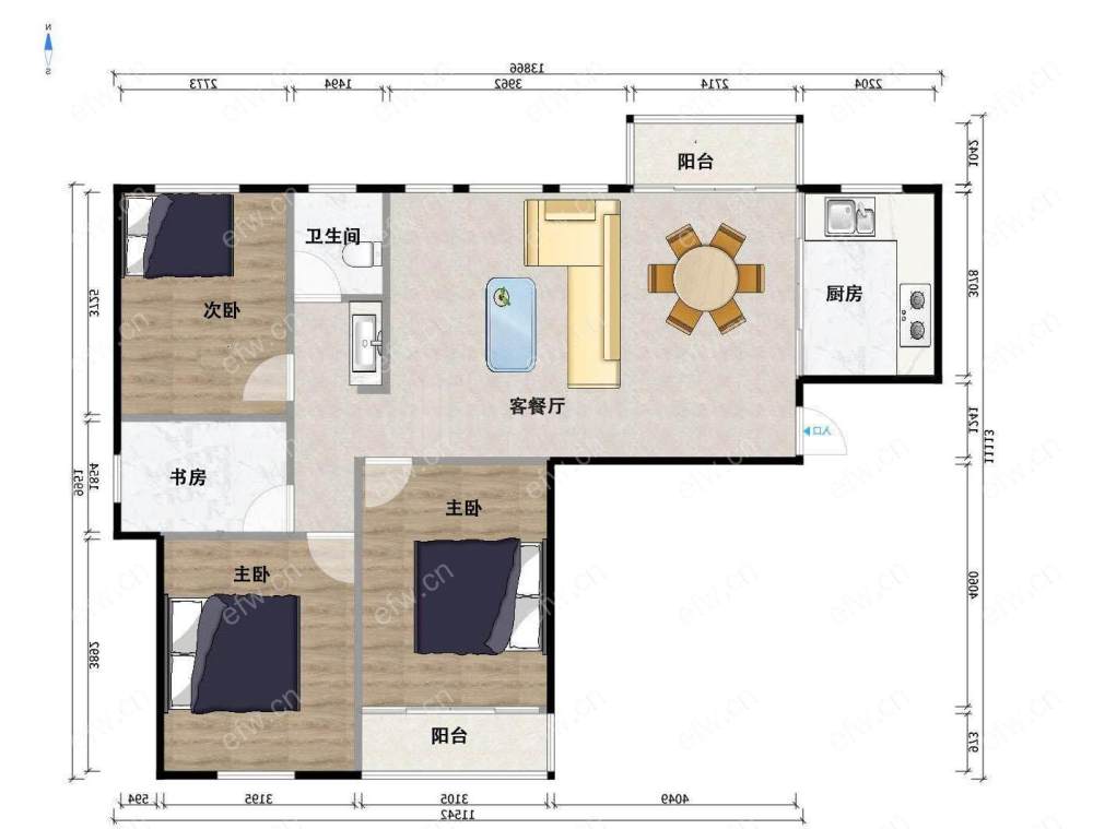 精装三房 电梯房 随时看房 价可商