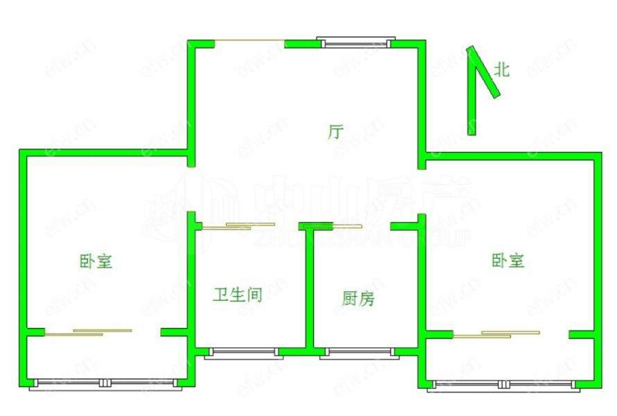 溪南新村     2室1厅