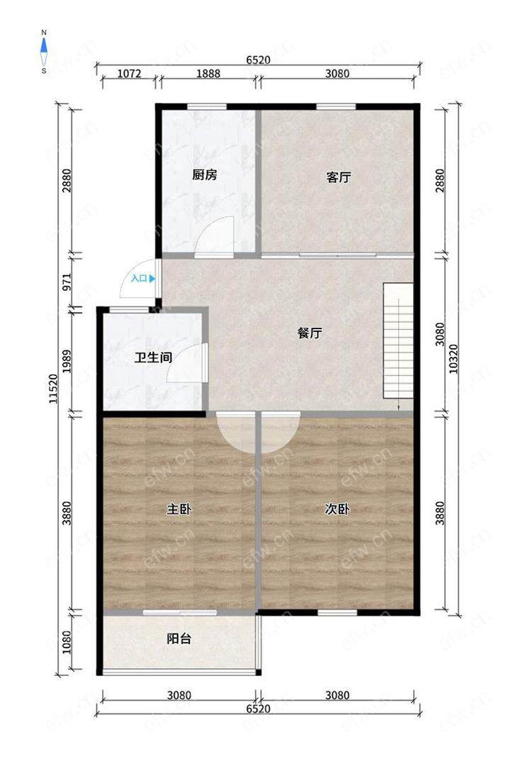 顶带阁 自住精装三室两厅一卫