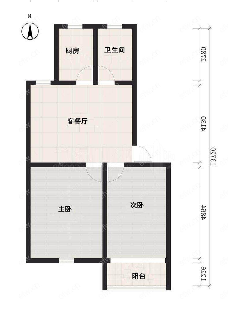 全新装修刘潭双地铁口 新盛苑 两房朝南 精装修