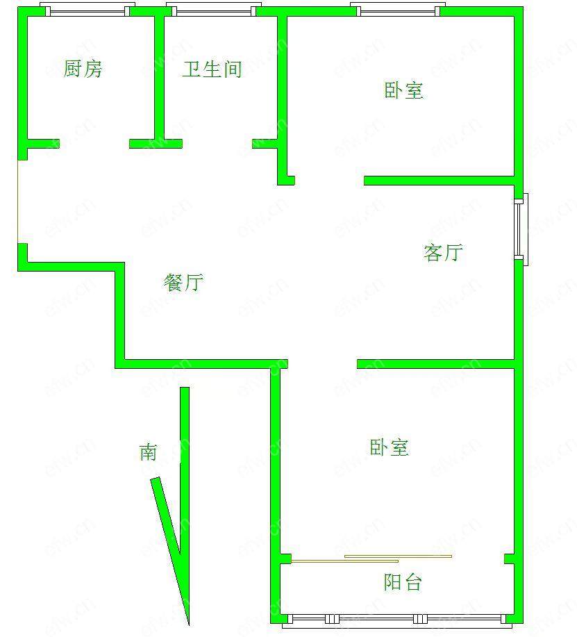 民丰里 2室1厅！！！