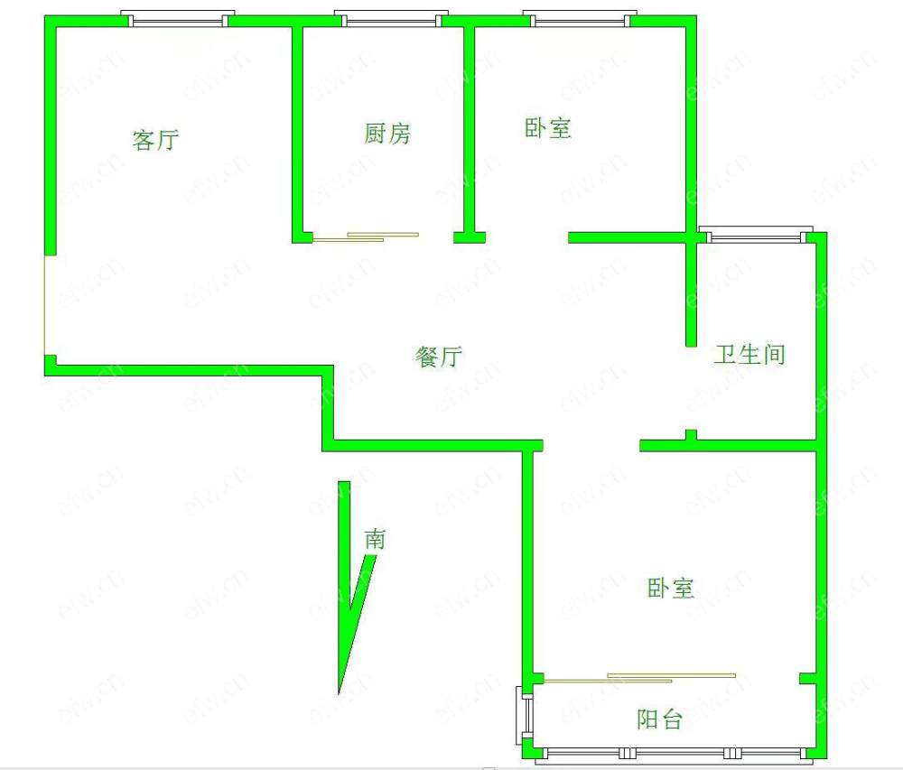 丰涵家园 精装好两房 环境优雅 南北通透