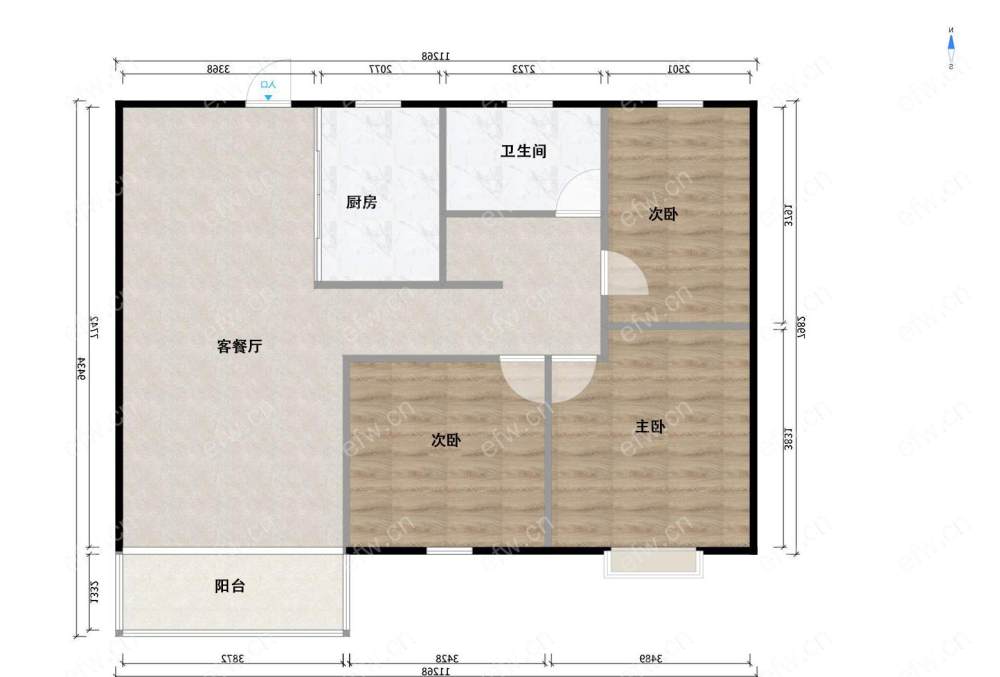 阿尔勒精装三房南北通透从未入住三开间朝南