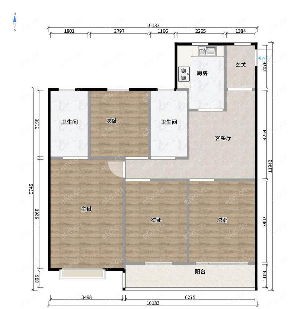 华润橡树湾 3室2厅