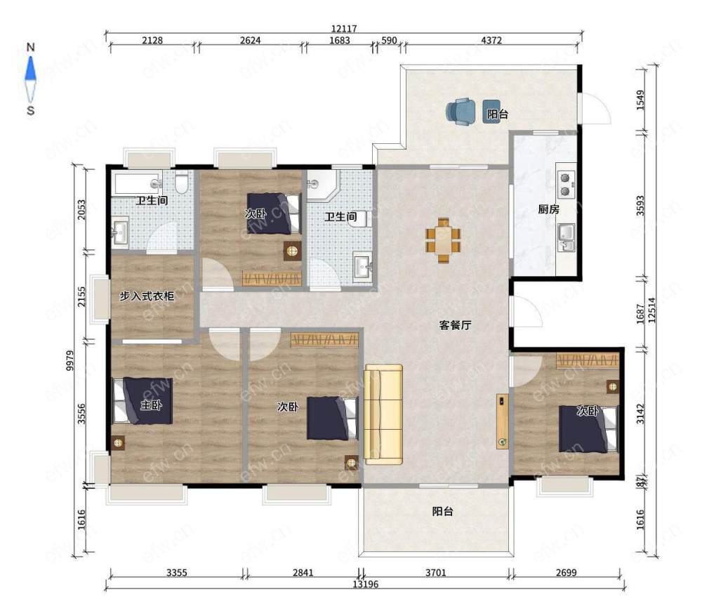 逸墅洋房逸人生 四开间朝南 一梯一户得房率高