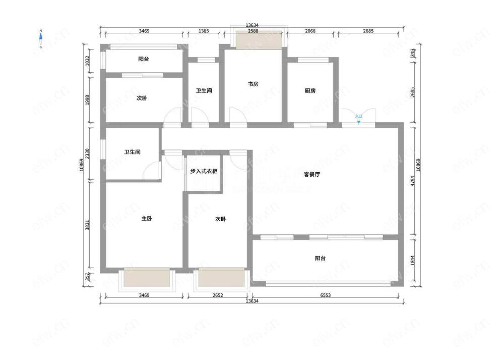 蓝光雍锦园 3室2厅