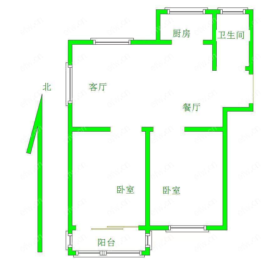 瑞星家园（西区40-168） 2房 全明户型 另送家电