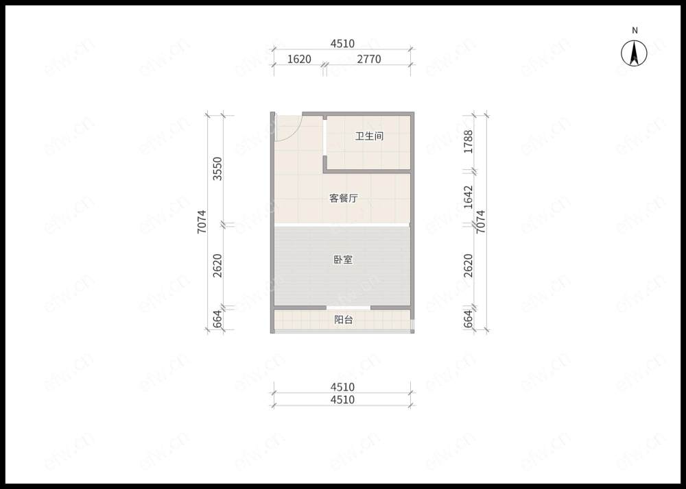 哥伦布广场(新区) 1室1厅