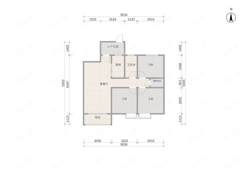 金域缇香二期（东区） 3室1厅