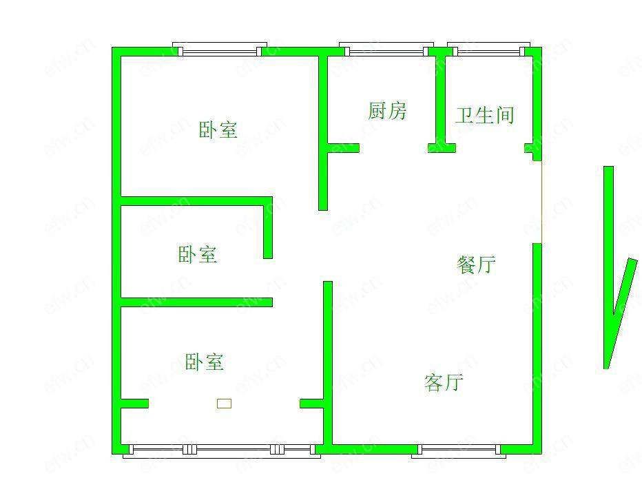 惠华新村 2房 全明户型 另送家电