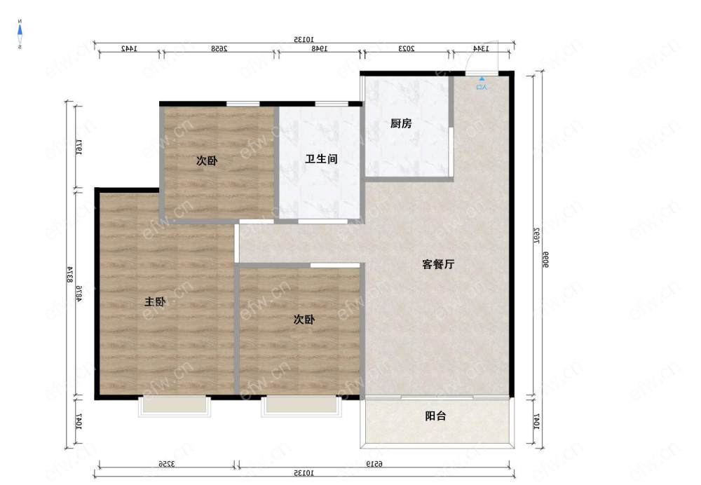 世茂时光里（世茂天域名园） 3室2厅